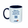 Mug Mars Bleu “Dites-le à votre boss” – Ligue contre le cancer